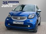 Smart ForTwo, Sitzheizung, Glasdach, Ledersitze - blaue Smart ForTwo