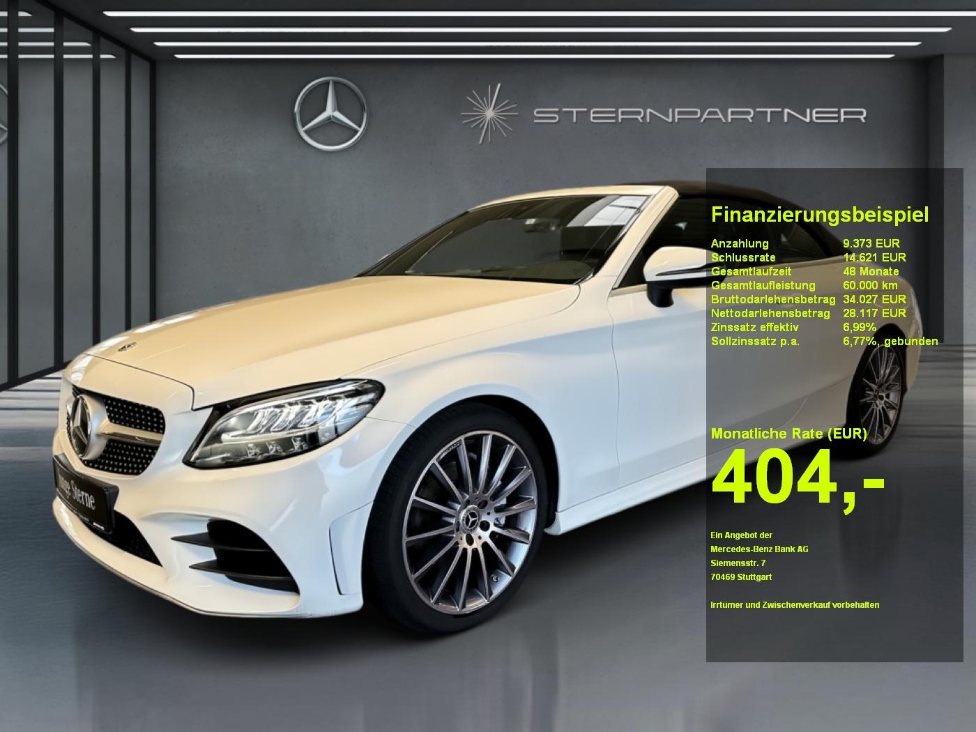 Mercedes-Benz C 180 AMG + Burmester + Airscarf + LED + AHK