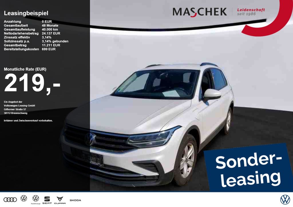 Volkswagen Tiguan Life 1.4 eHybrid Sonderleasing! AHK Navi