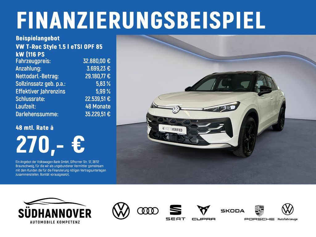 T-Roc Style 1.5 l eTSI OPF 85 kW (116 PS
