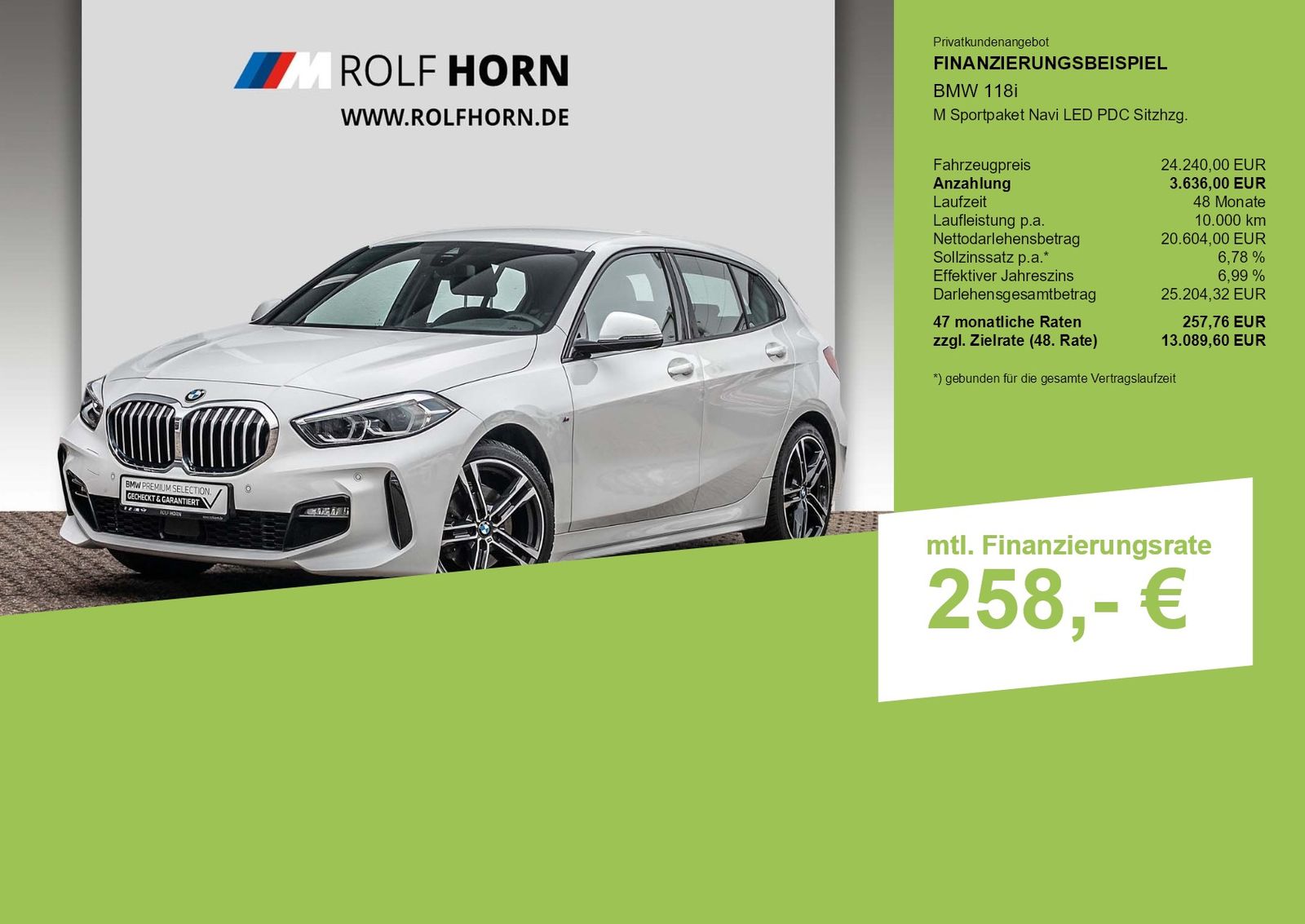 BMW 118i M Sportpaket Navi LED PDC Sitzhzg foto 3