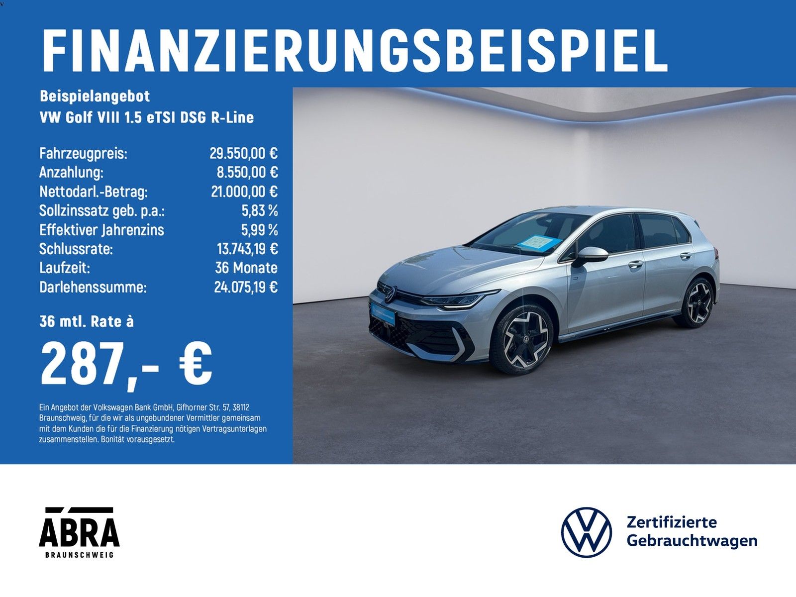 Volkswagen Golf VIII 1.5 eTSI DSG R-Line LED NAV CAM ACC Hu foto 1