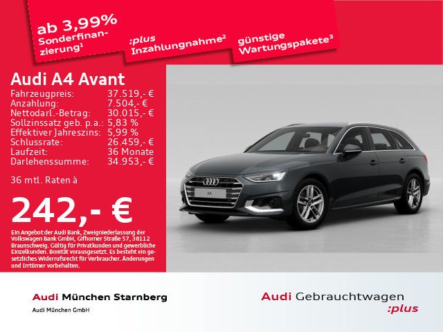 Audi A4 Avant 35 TFSI S tronic advanced Kamera/Navi+/