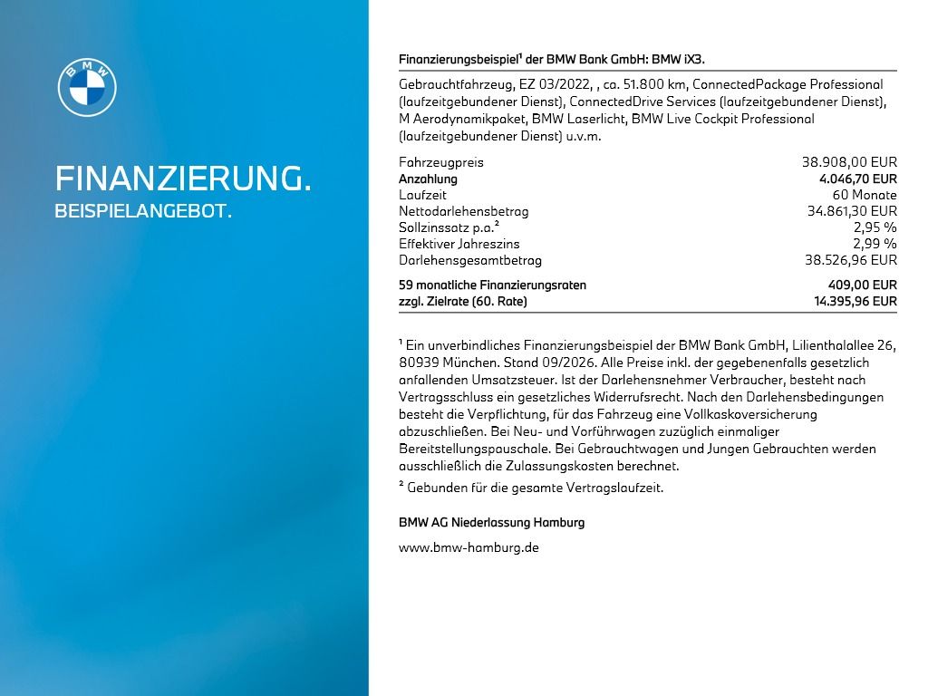 BMW iX3 M Sport Driv.Assist.Prof Harman/K Head-Up foto 9