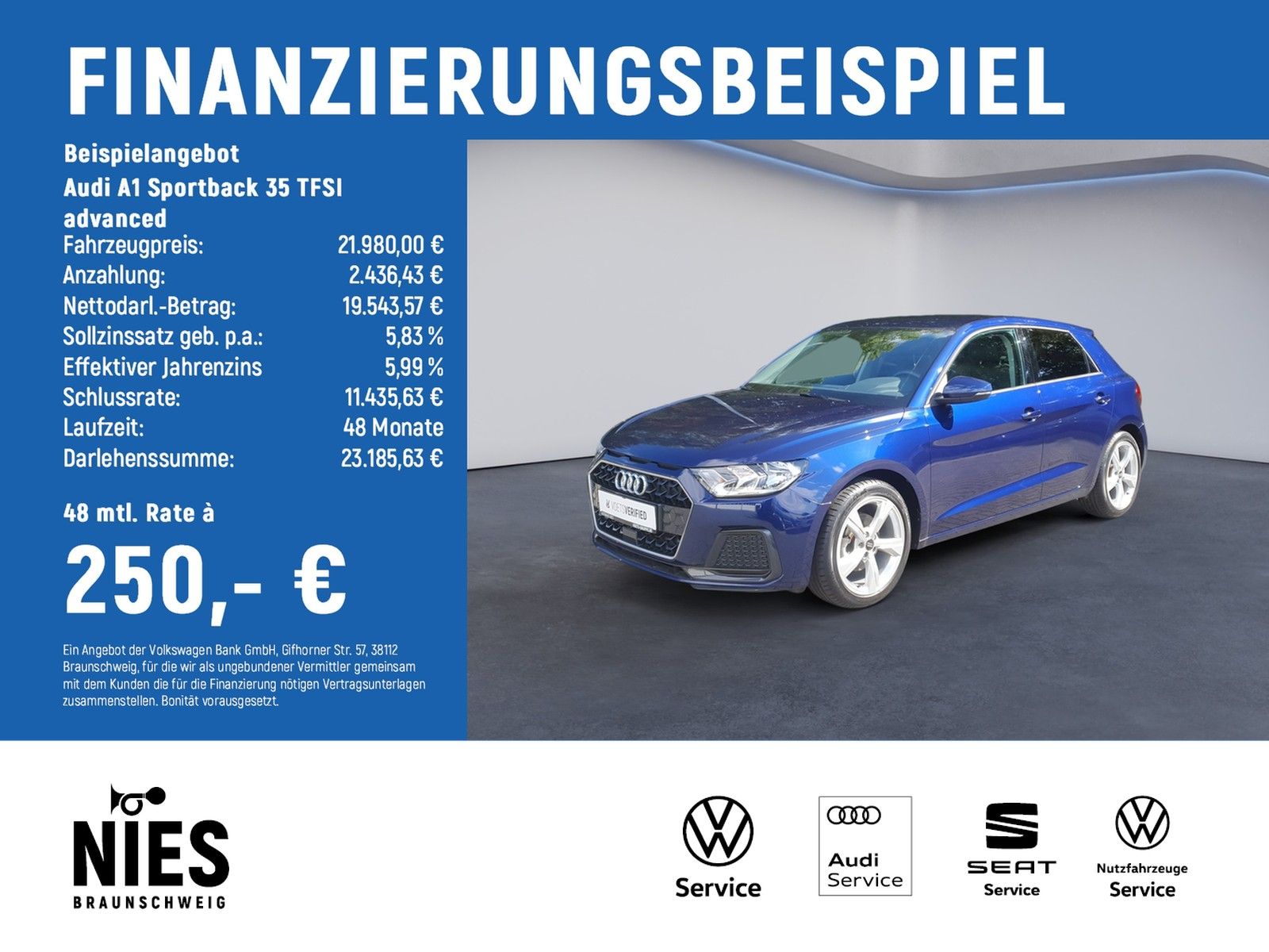 Audi A1 Sportback 35 TFSI advanced