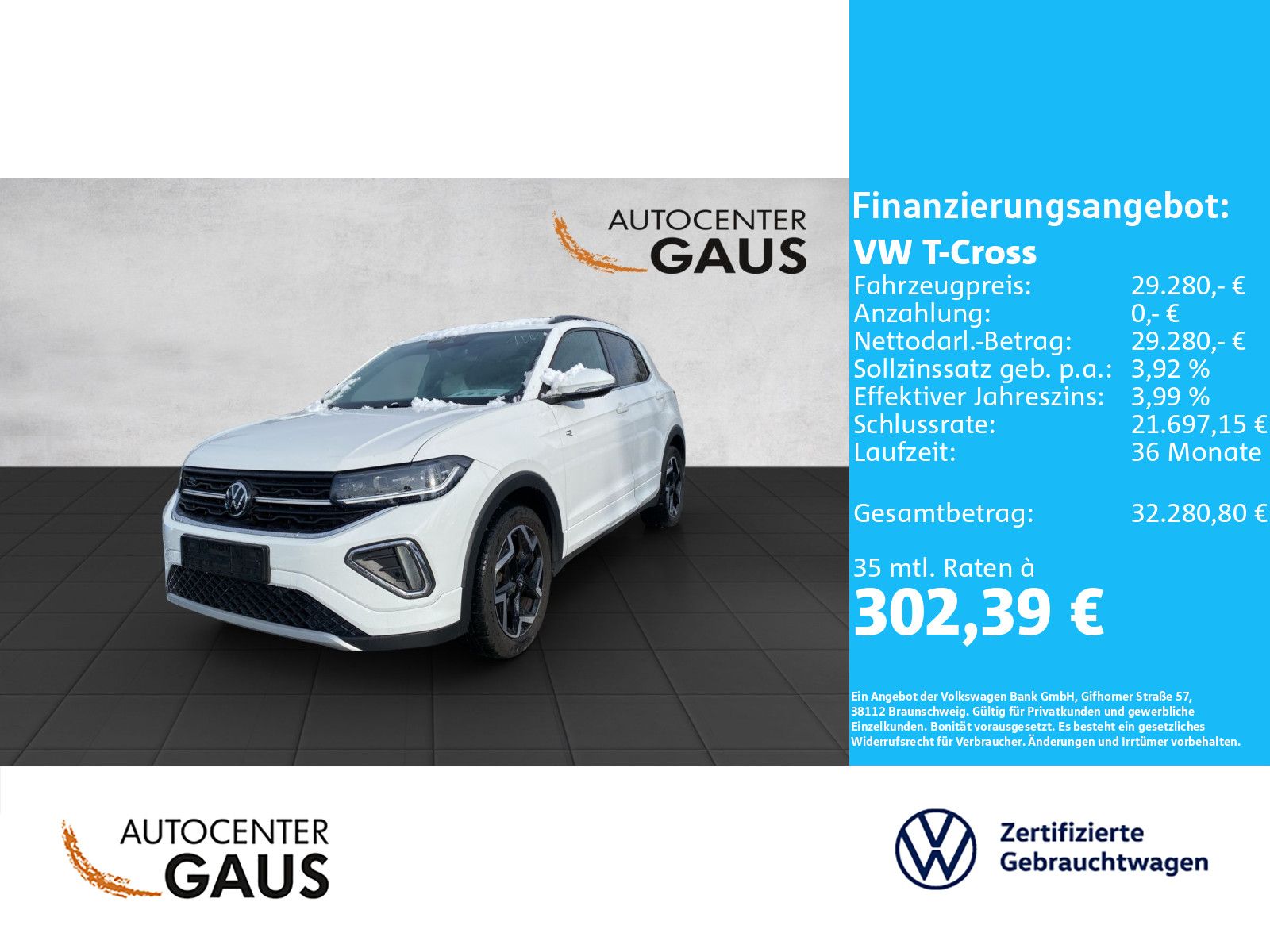 T-Cross R-Line 1.5 TSI DSG AHK*Navi*Kamera*ACC