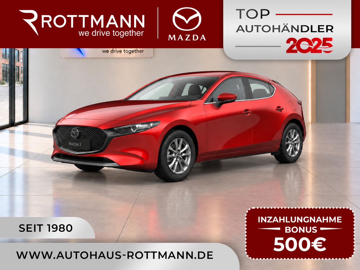 Mazda 3 2027 SKYACTIV 140ps Aut PRIME-Line NAV ACC HUD