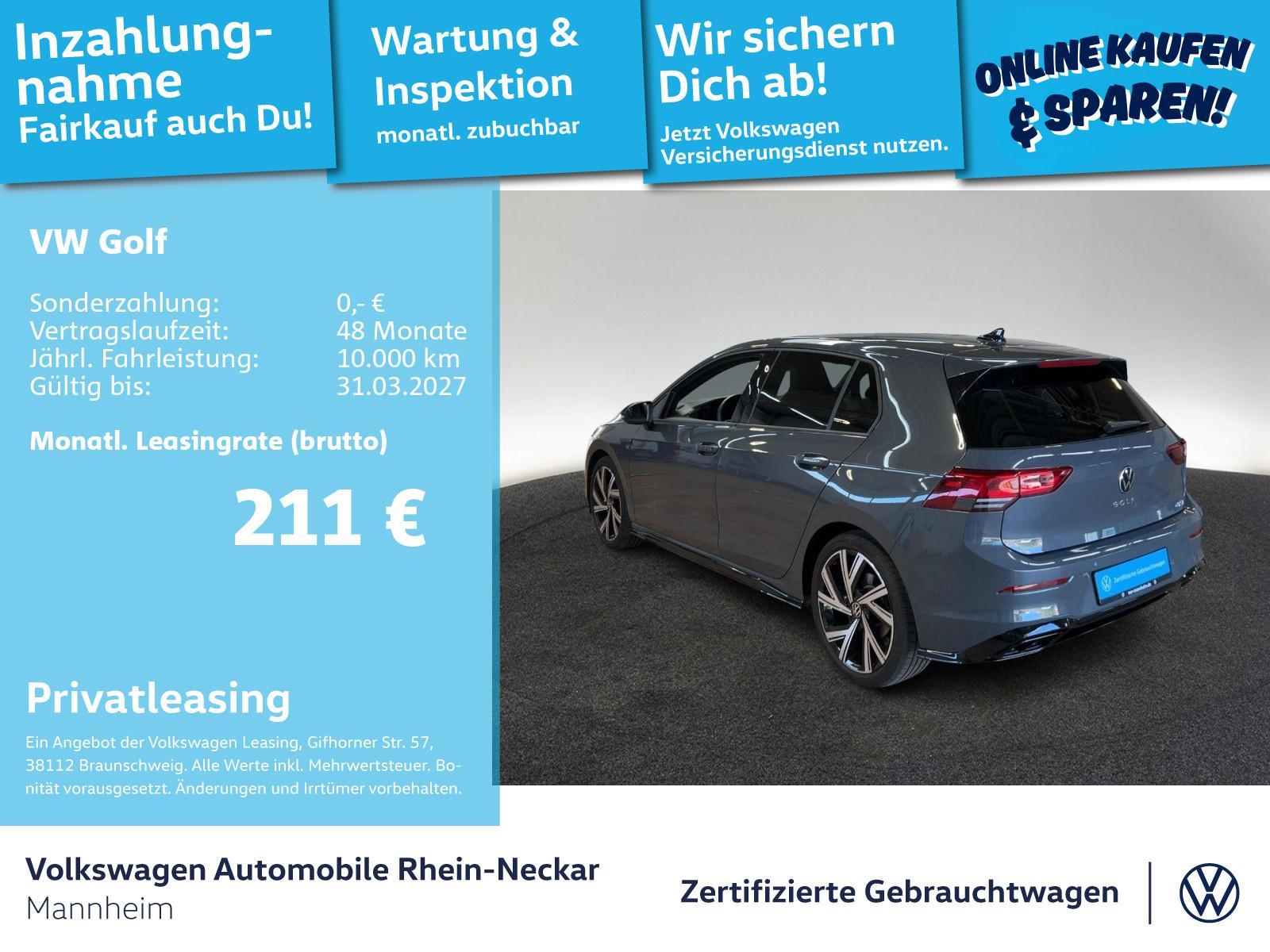 Volkswagen Golf VIII 1.5 eTSI R-Line DSG Navi Kamera LED Pl, миниатюра 2
