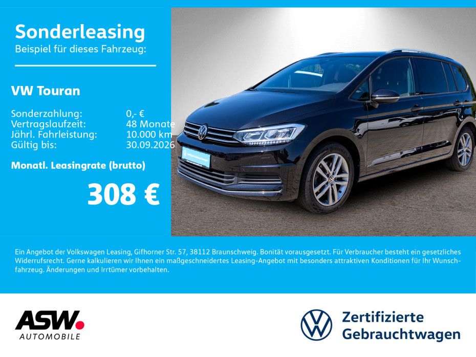 Volkswagen Touran Active 1.5 TSI DSG LED Navi RFK ACC 7-S