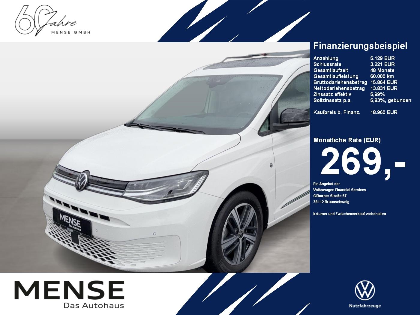 Volkswagen Caddy Life Move 75 KW % Sitzer AHK|Pano|LM