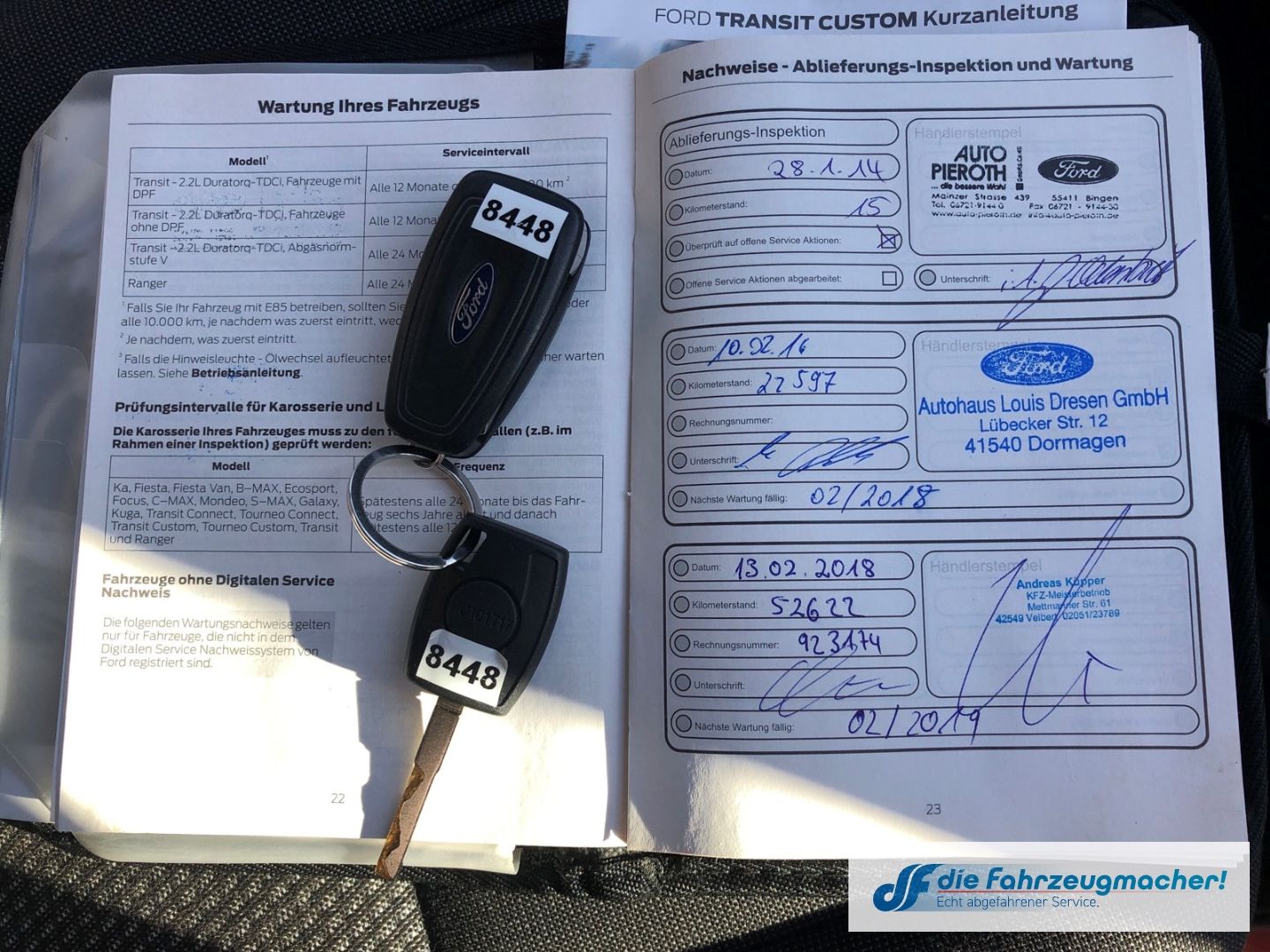 Fahrzeugabbildung Ford Transit Custom Kombi 300 L1 2.2 TDCi *8448