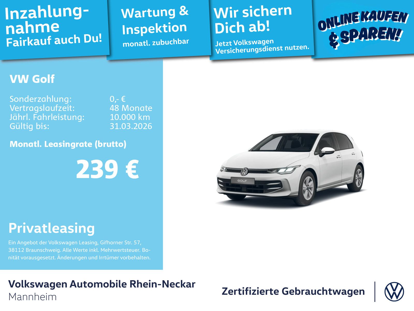 Volkswagen Golf 1.5 TSI Life GAR 2030 App-Connect PDC LED u