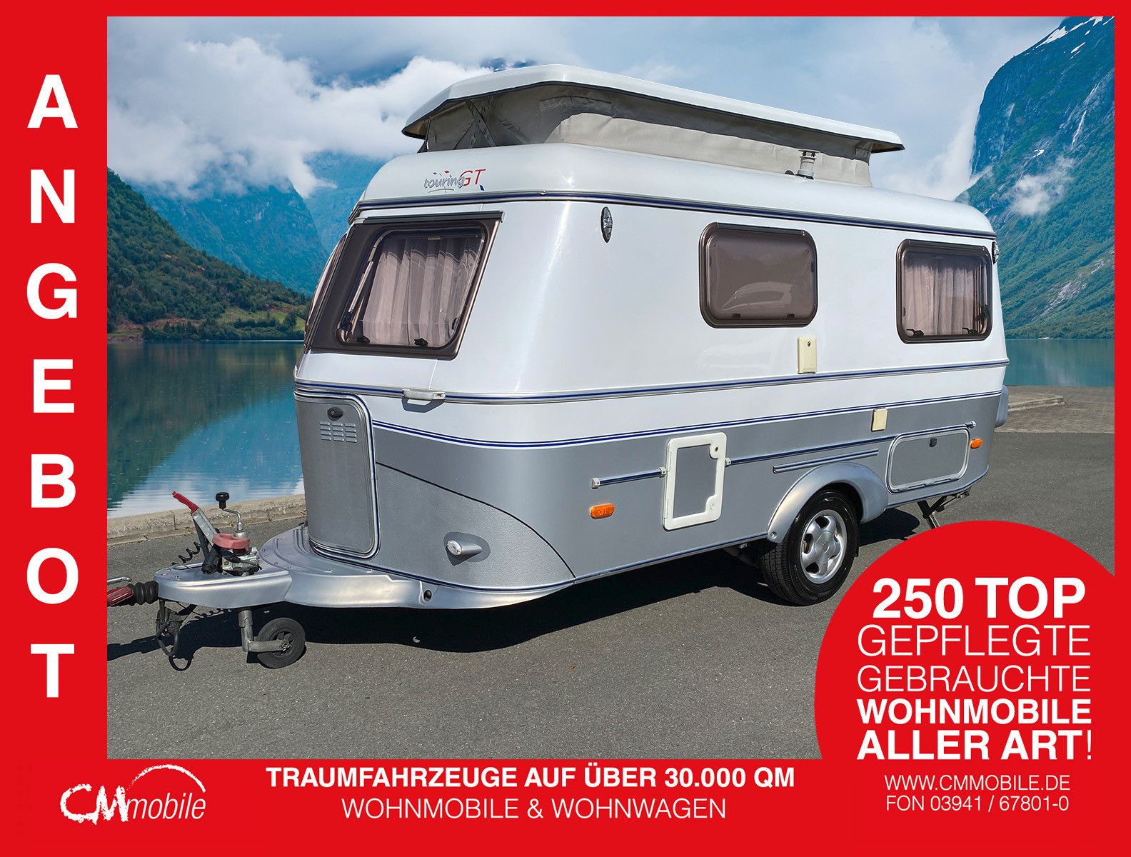 HYMER / ERIBA / HYMERCAR
 Touring Triton 430 GT - Aufstelldach - Festbett
