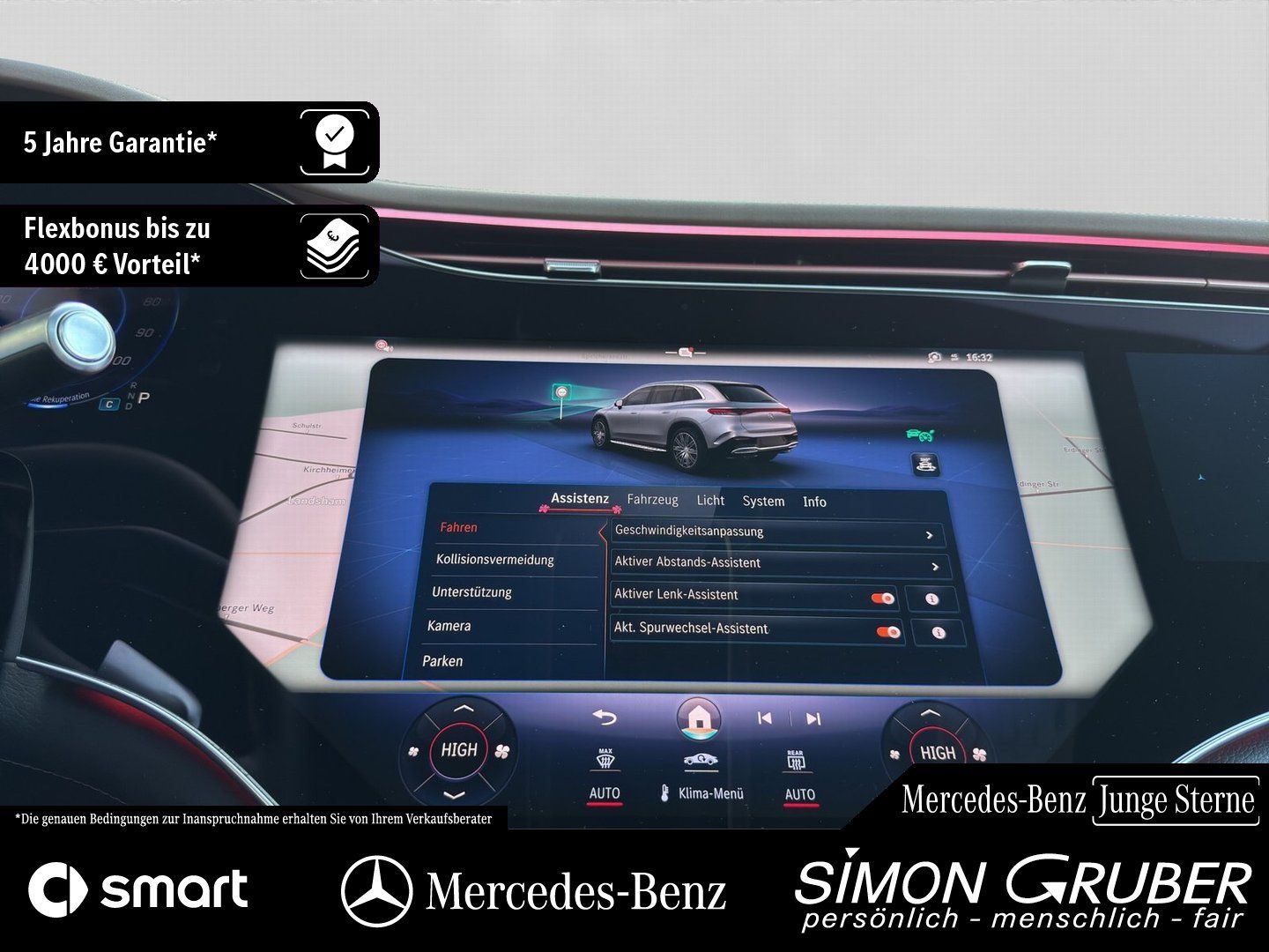 Fahrzeugabbildung Mercedes-Benz EQS 450+ SUV Electric Art Hyper HUD HAL 7Sitze