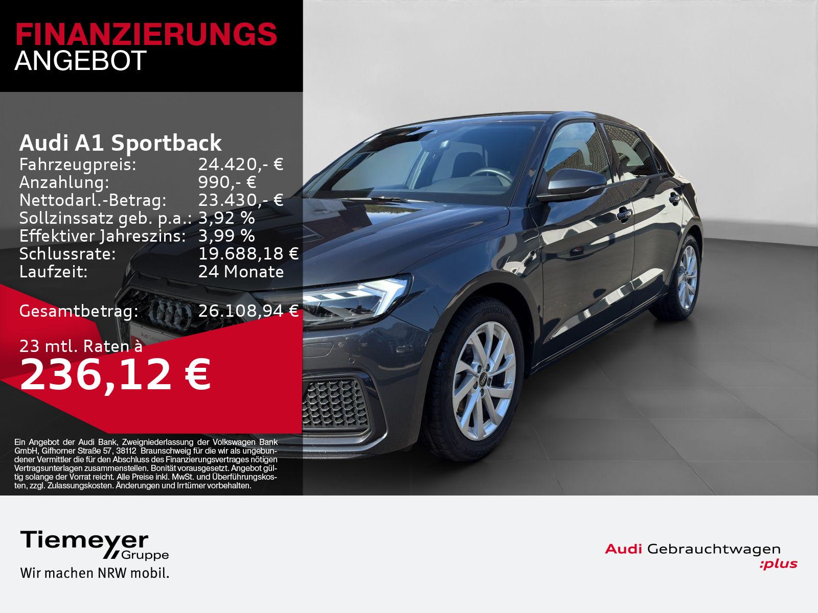 Audi A1 Sportback 30 TFSI S LINE LED KAMERA NAVI TEIL