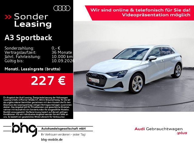 Abbildung Leasingangebot Audi A3 Sportback advanced 35 TFSI 110(1