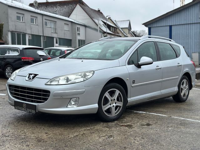 Peugeot 407, Teilleder,Panoramadach,Sitzheizung,Tempomat