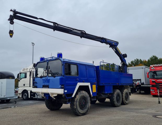 MAN KAT 1 THW 6x6 7t Pritsche Palfinger Kran PK11000