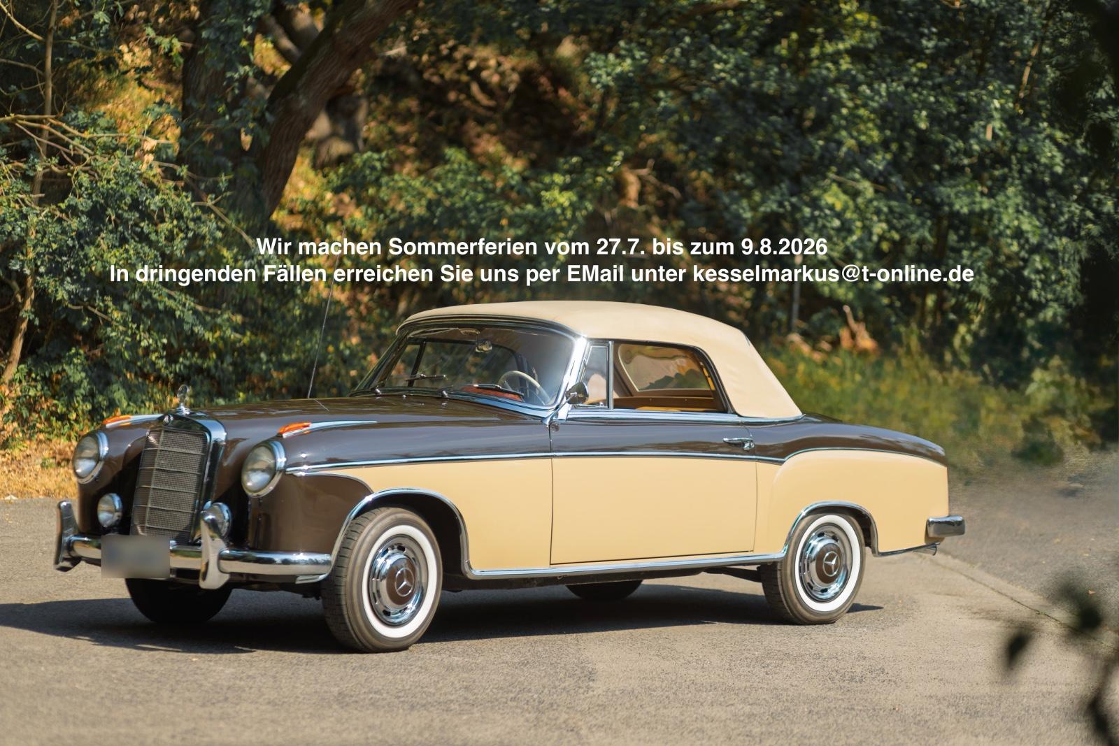 Mercedes-Benz 220S Ponton Cabrio  WGA 2plus deutsche EZ