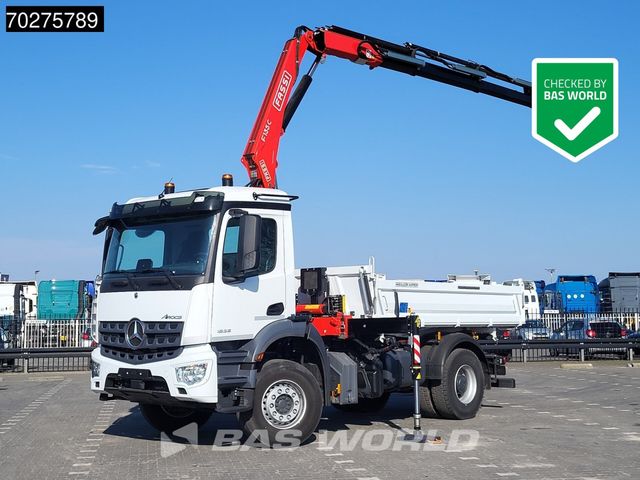 Mercedes-Benz Arocs 1836 4X2 Fassi F135AC Crane Kran 3-Side Ti