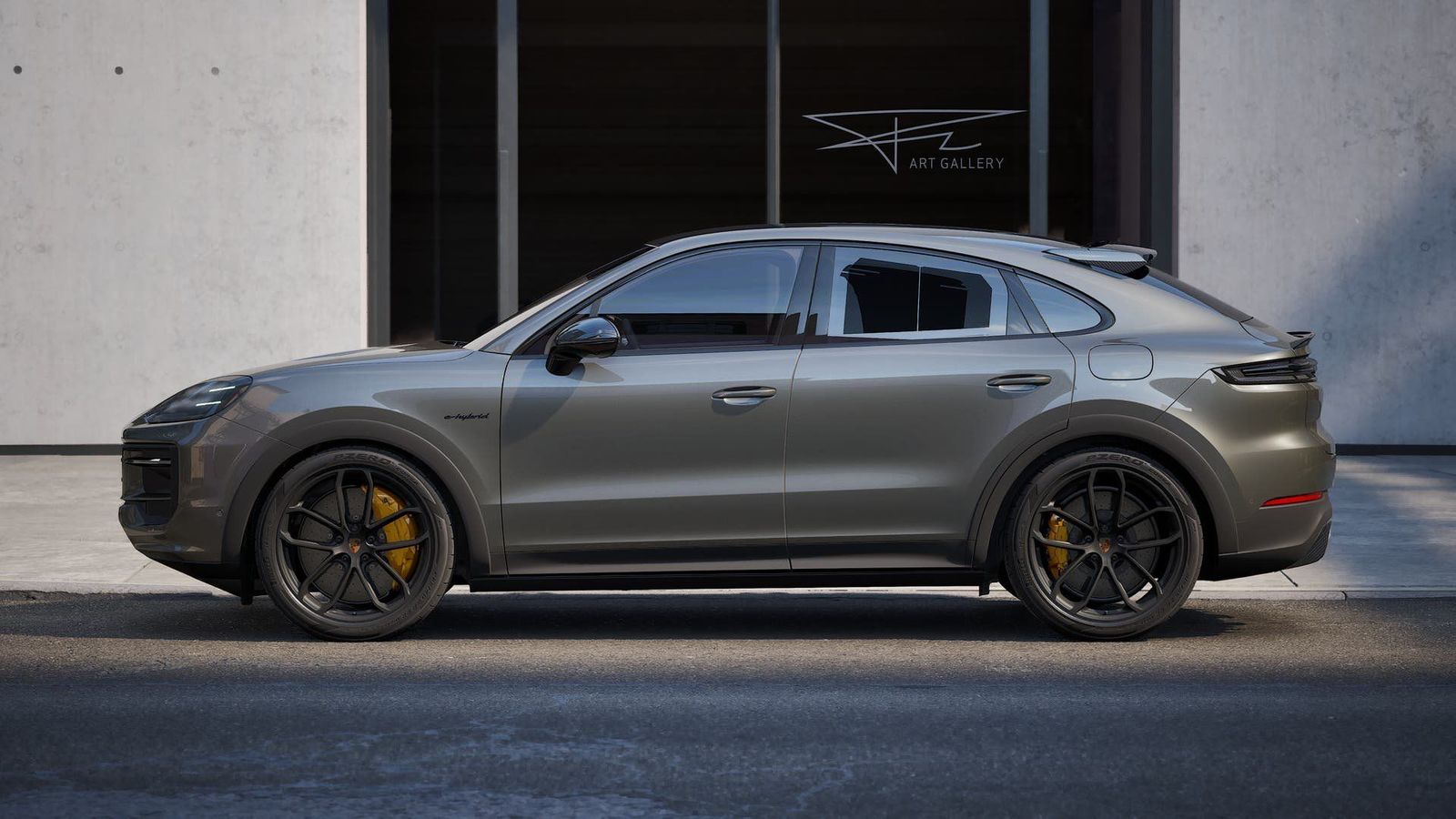 Porsche Cayenne Turbo E-Hybrid Coupé mit GT Pakket imagem 2