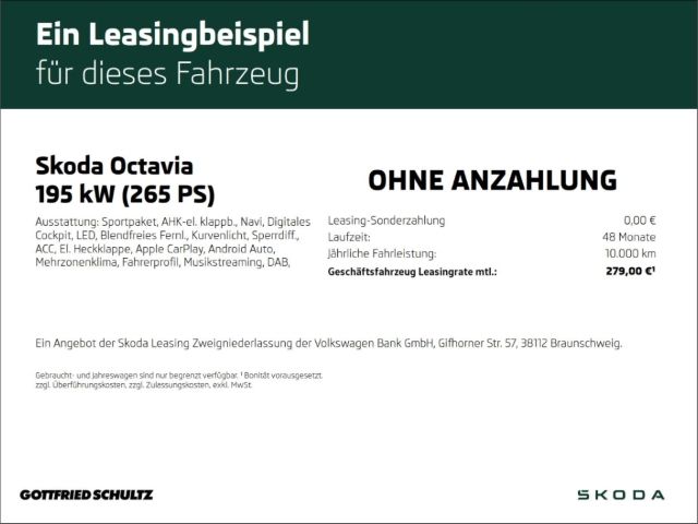 Skoda Octavia Combi RS 2.0 TSI DSG AHK NAVI RFK MATRIX imagem 2