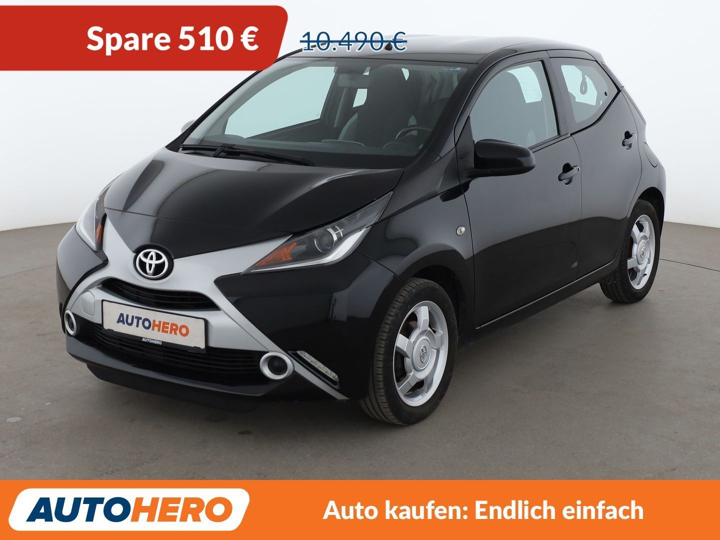 Toyota Aygo (X) 2016, 1.0 benzīns, Manuāls, Hečbeks, Melns — Latvijā