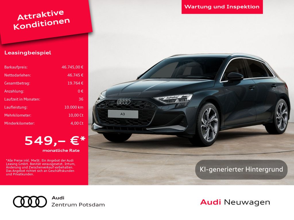 Audi A3 Sportback advanced TFSI LED SONOS ACC