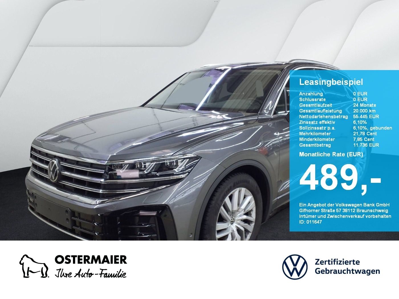 Volkswagen Touareg ELEGANCE 3.0TDI 231PS NP.91T ACC.AHK.KAM