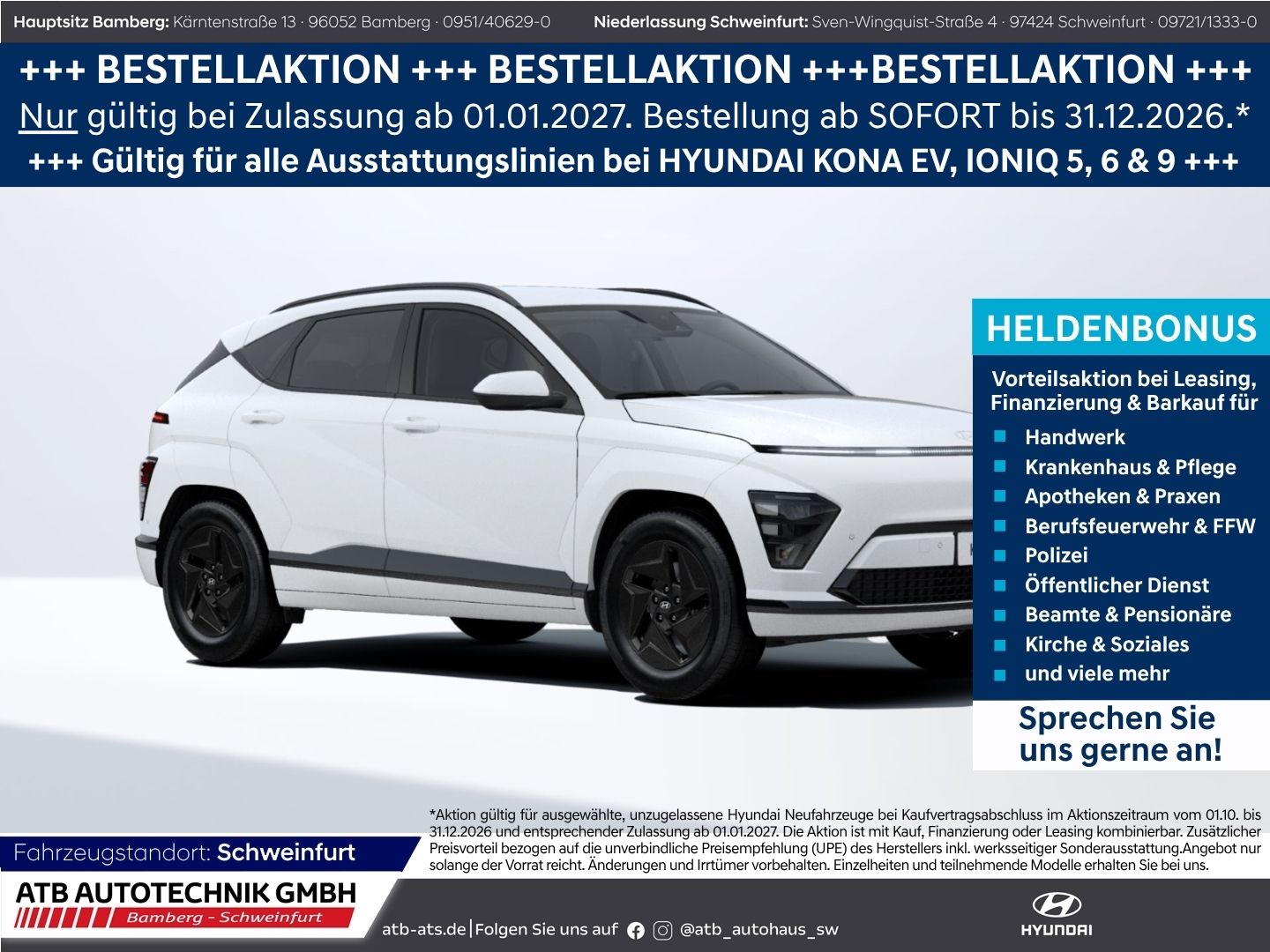 Hyundai KONA Elektro Select 49kWh 135PS Navi LED ACC App