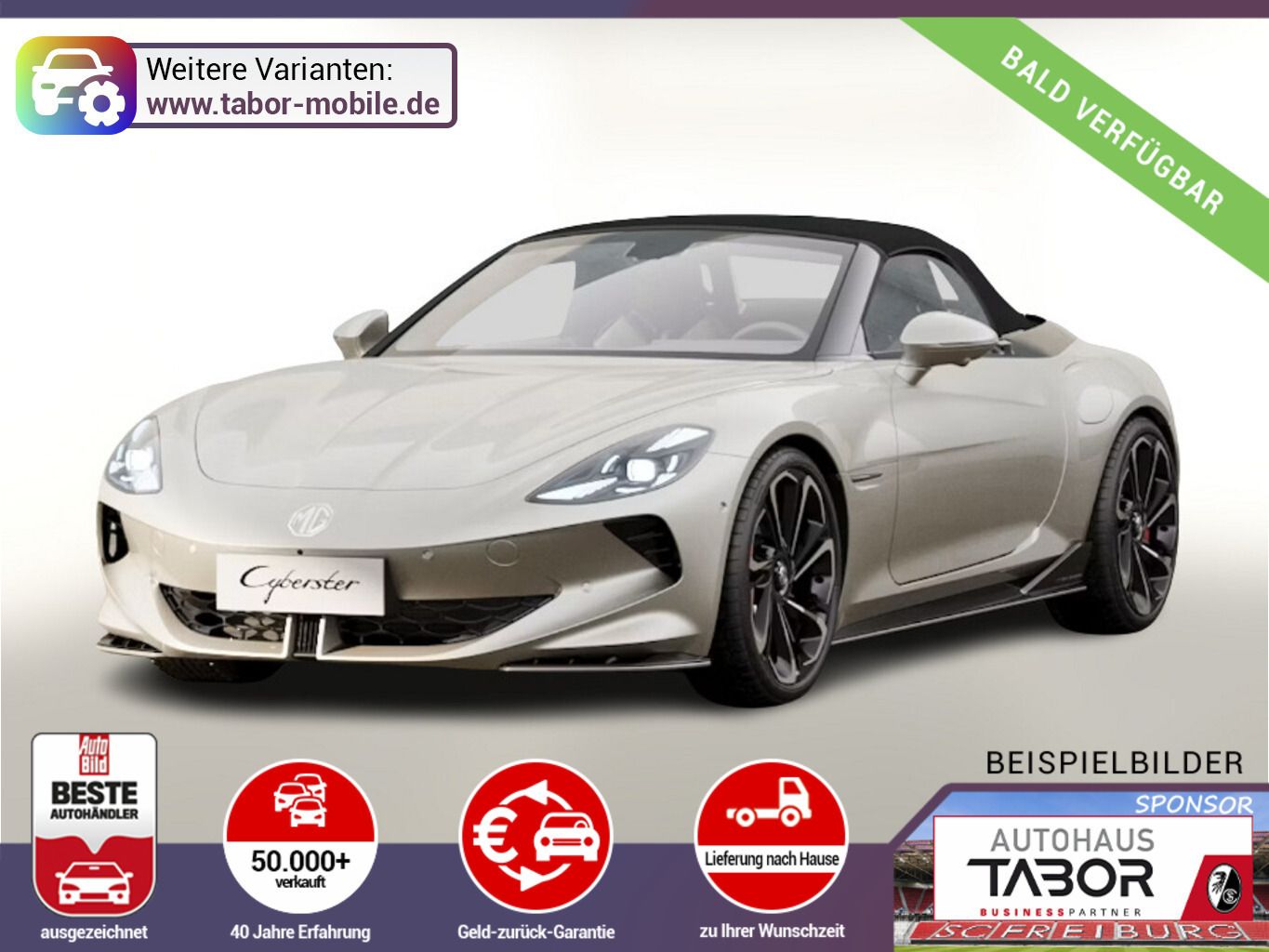 MG Cyberster XPower 77kWh AWD ACC Bose UVP-18%*
