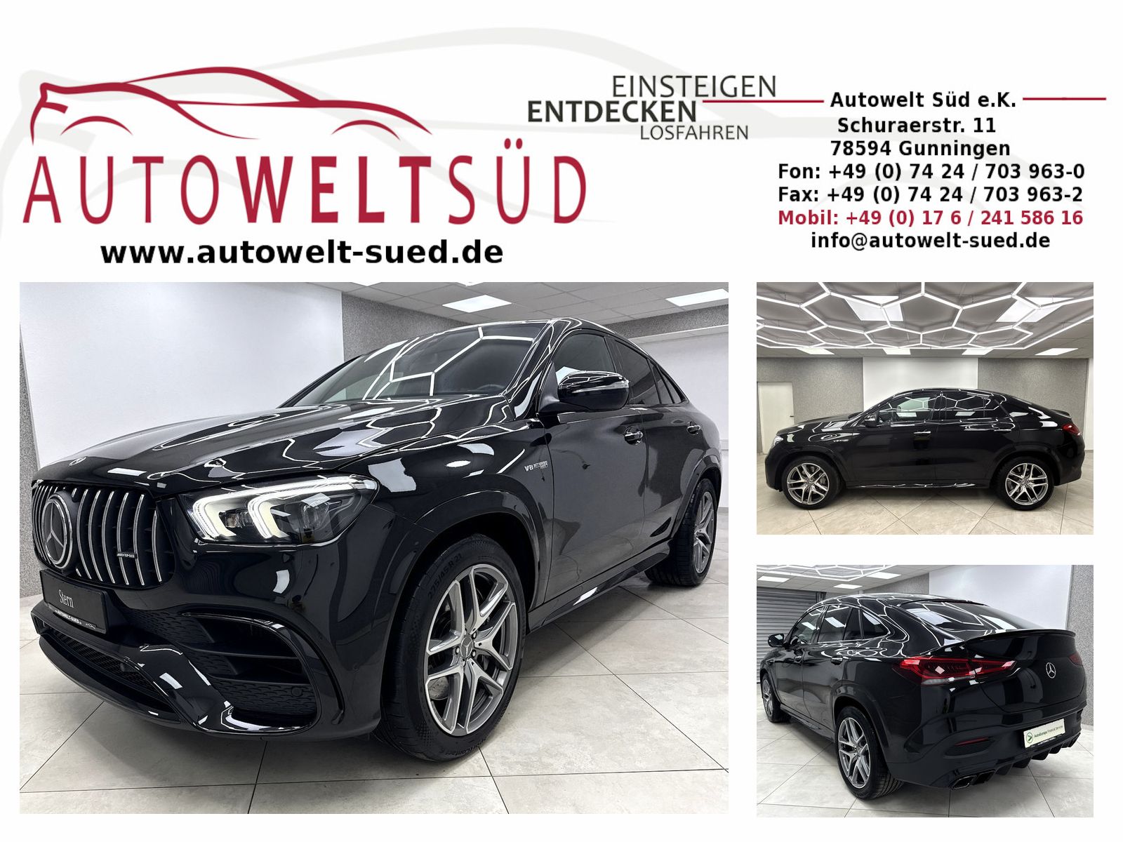 MERCEDES-BENZ GLE 63 AMG Coupé 4M+ Night DTR 2xSpur BelSi StHz