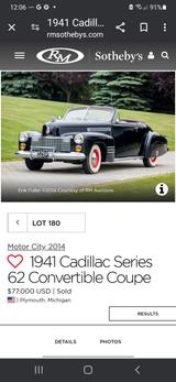 Cadillac Series 62 convertible