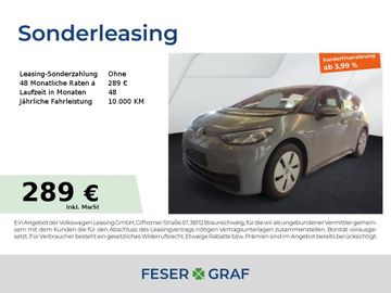 Volkswagen Leasing Angebot: Volkswagen ID.3 Pure Performance 110 kW LED Navi Wärmepumpe