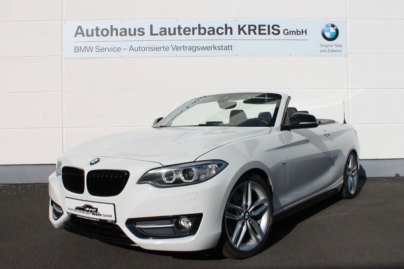 BMW 220i Cabrio SportLine NAVI, XENON,PDC, SHZ, LHZ