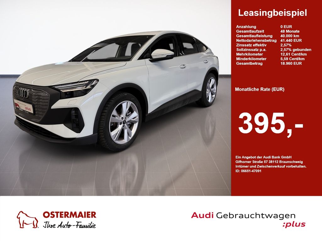 Audi Q4 Sportback e-tron 45 286PS WÄRMEPUMPE.MATRIX.H