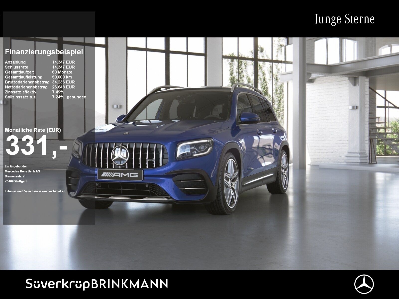 MERCEDES-BENZ AMG GLB 35 4MATIC AMG BURM PREMIUM MEMO MULTI