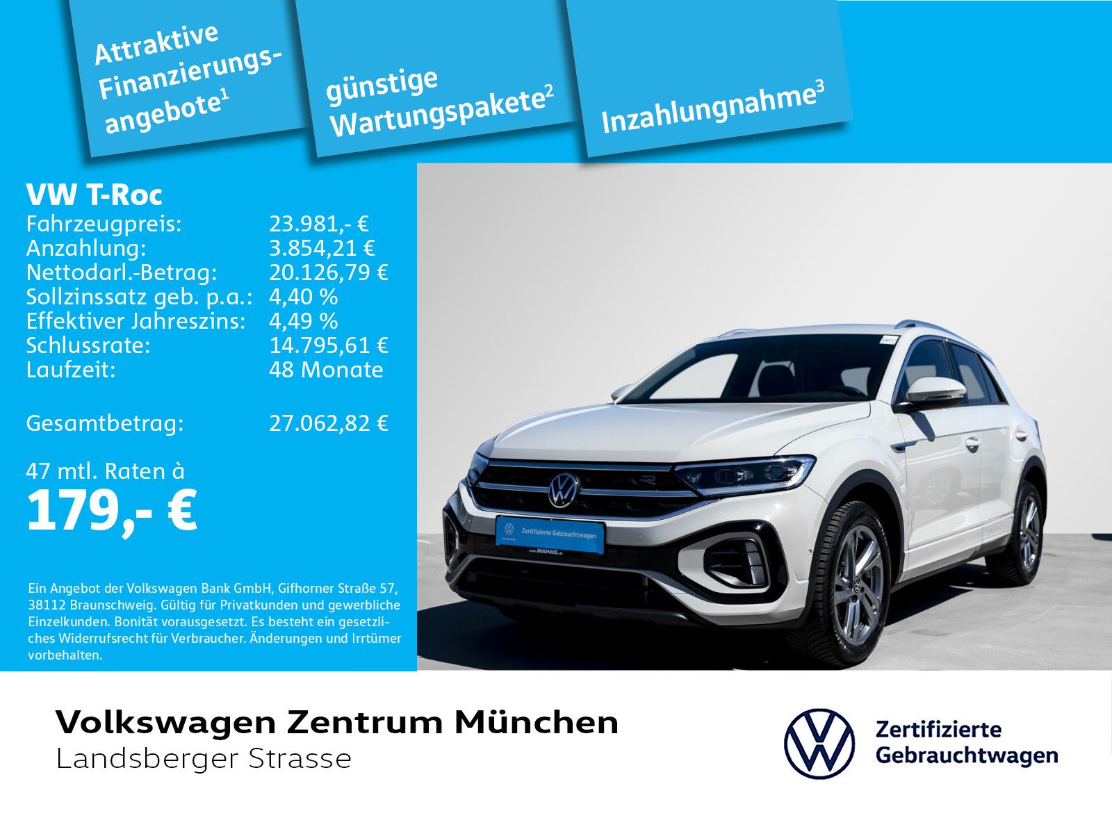 Volkswagen T-Roc 1.0 TSI R-Line ACC LED+ RearView ParkAssis