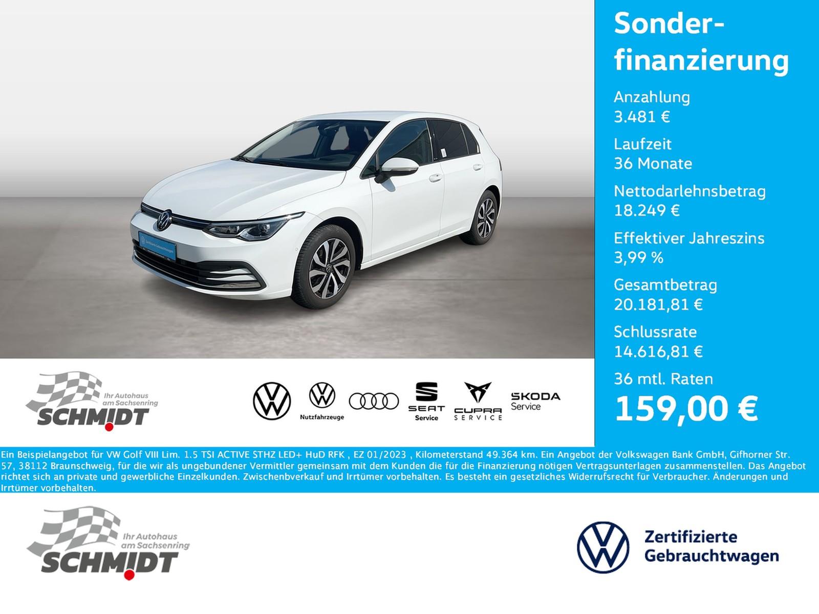 Volkswagen Golf VIII Lim. 1.5 TSI ACTIVE STHZ LED+ HuD RFK