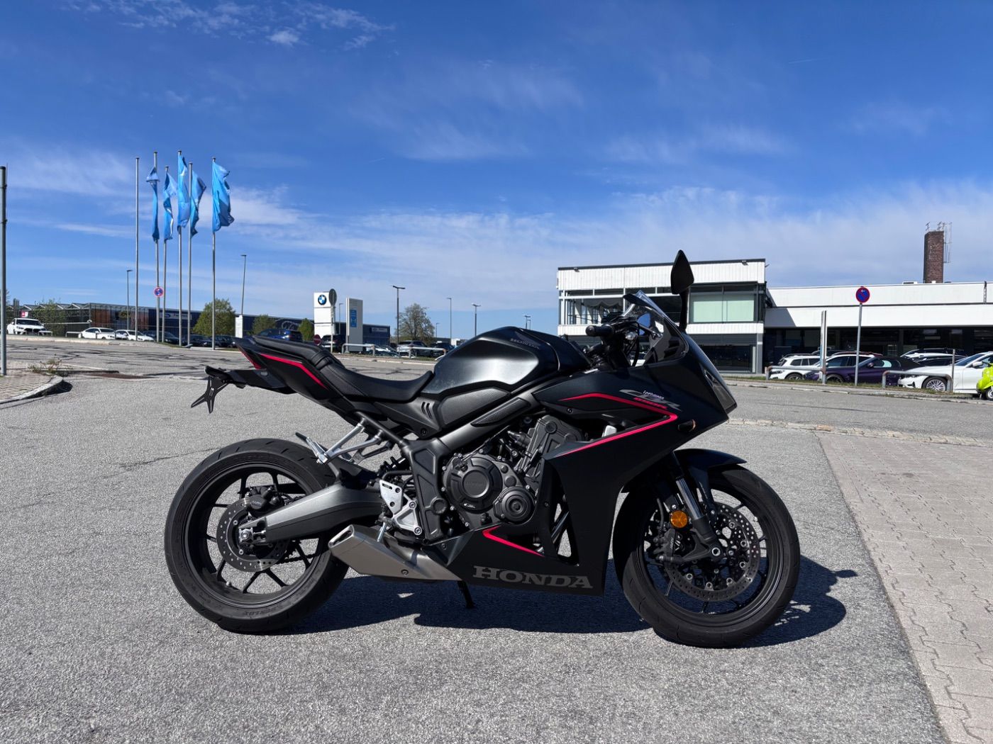 Fahrzeugabbildung Honda CBR 650 R Standard Kurzer Kennzeichenhalter,