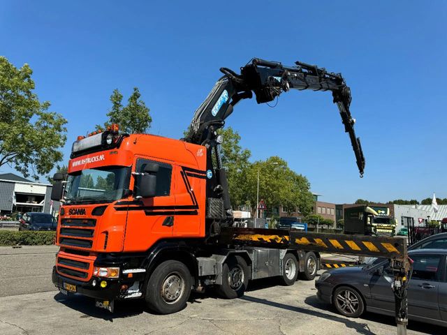 Scania R560 V8 8X2 + EFFER CRANE 1550 6S + FLYJIP 6XHYD