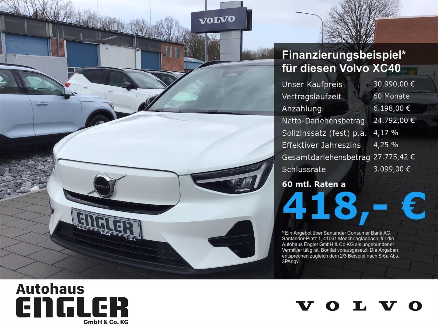 Volvo XC40 Plus Recharge Pure Electric Stdhzg. Cam