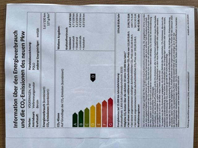 Fahrzeugabbildung Volkswagen Polo 1.0 GOAL GJR