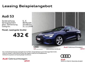 Audi Leasingangebot: Audi S3 Lim. *MATRIX*B&O*NAV+*Opt.-Schwarz+*R-CAM*