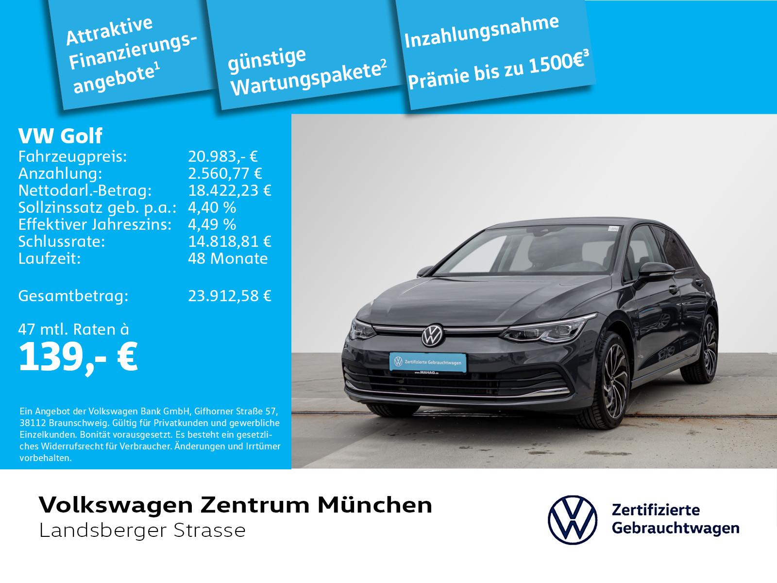 Volkswagen Golf VIII 1.5 TSI Move ACC IQ.Light RearView Par