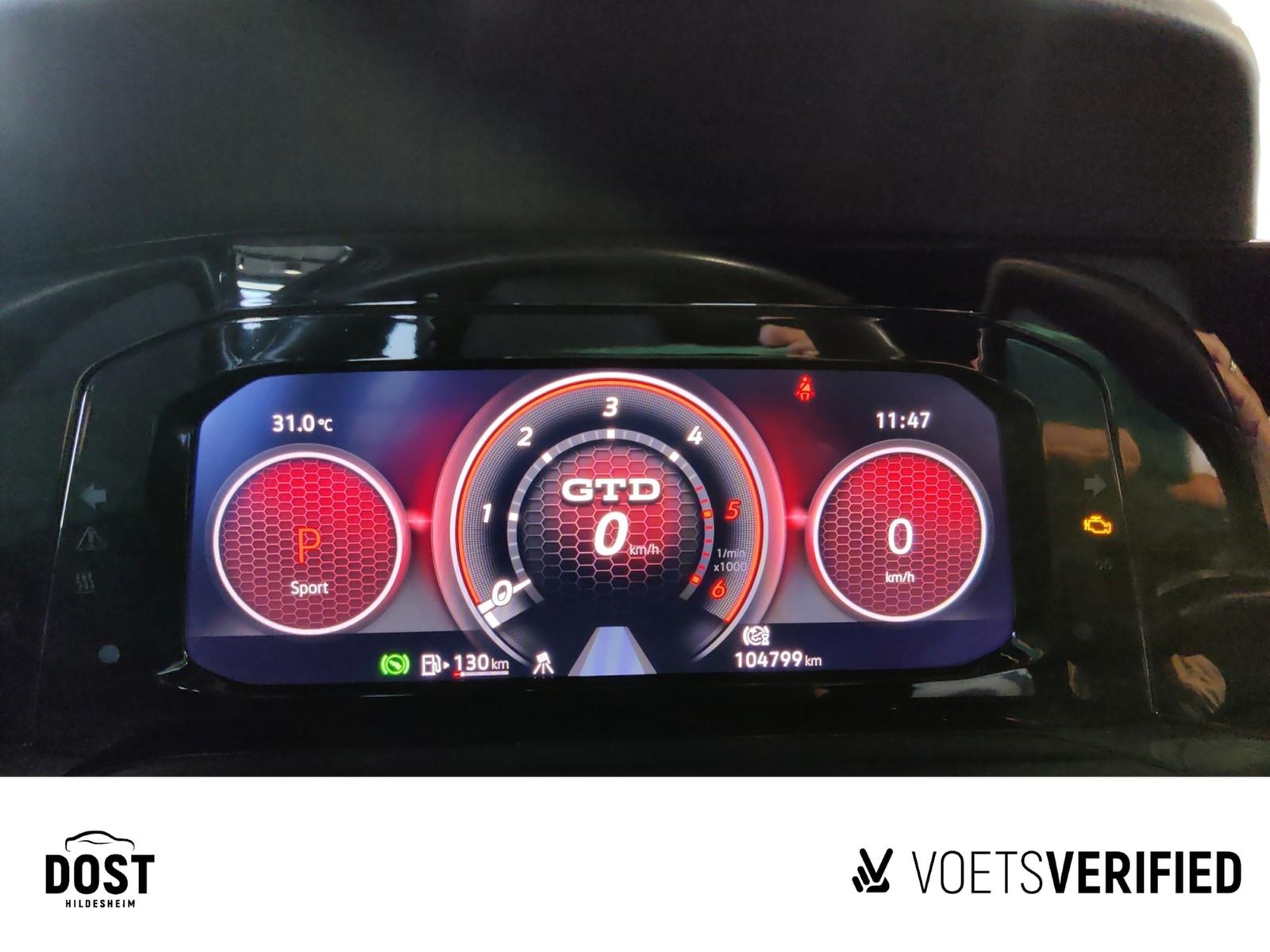 Volkswagen Golf GTD 2.0 TDI AHK+LED+RearView+PDC+KLIMA, миниатюра 12