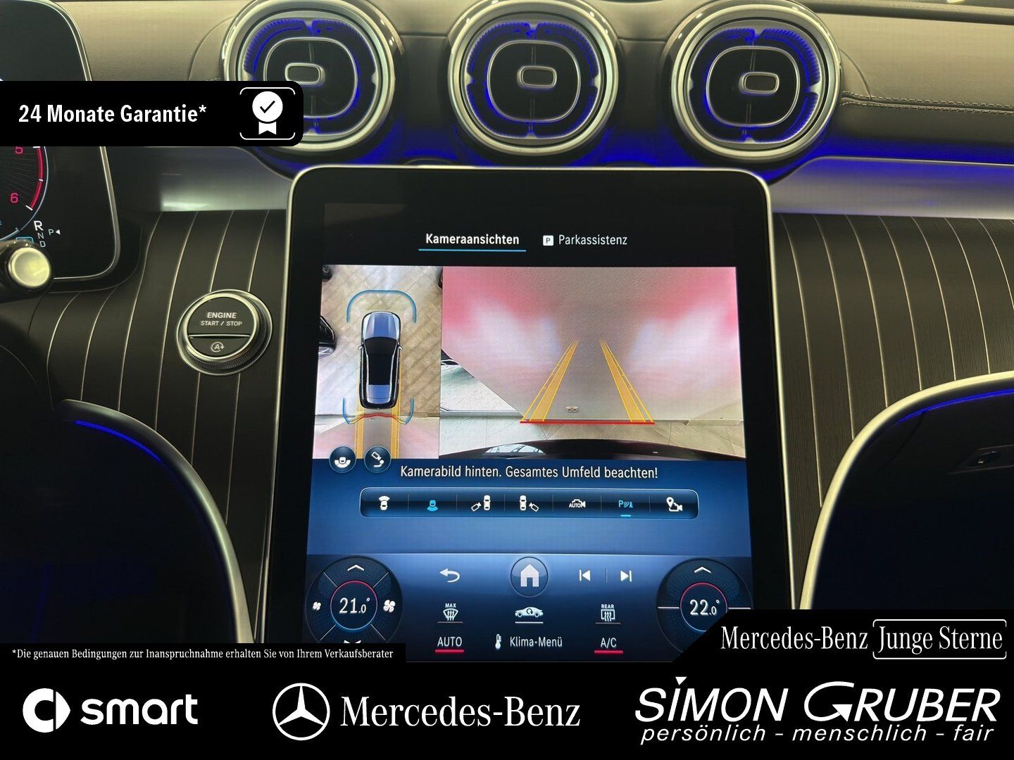 Fahrzeugabbildung Mercedes-Benz C 200 Td Edition AMG Line Memory LED 360 AHK