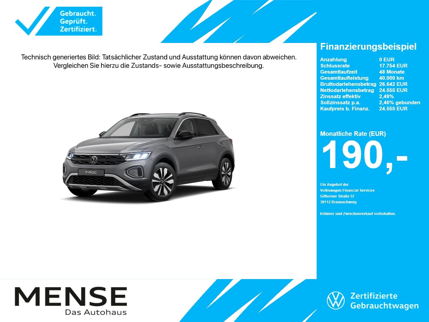 Volkswagen T-Roc 1.5TSI Life Goal CarPlay ACC LED Navi PDC