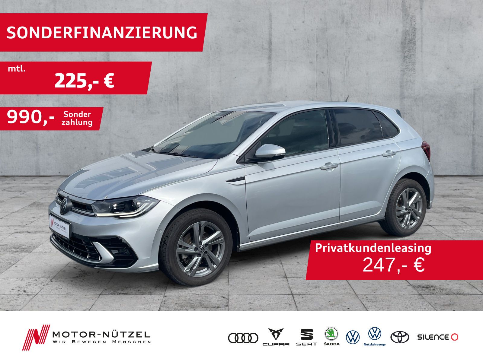 Volkswagen Polo 1.0 TSI DSG R-LINE LED+NAVI+APP+ACC+SHZ+RFK