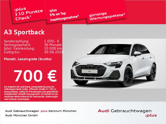 Audi A3 Sportback TFSI e S tronic S line ACC/AHK/HuD